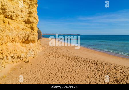 Bellissima spiaggia in Algarve Foto Stock