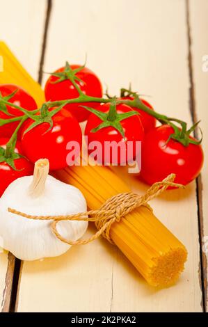 Base di italiano ingredienti per la pasta Foto Stock