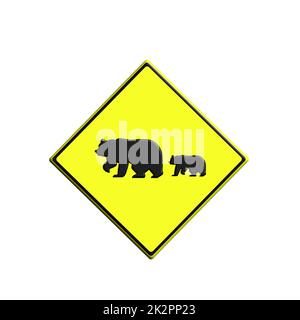 Tenere il cartello sulla strada nel parco nazionale. Foto Stock