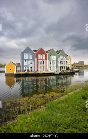 Moderna architettura residenziale a Houten, nei Paesi Bassi Foto Stock