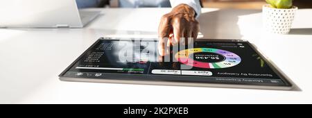 App Money Planning Budget Tracker Foto Stock