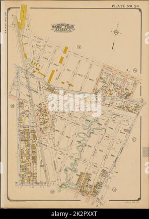 Cartografica, Mappe. 1936. Lionel Pincus e la Principessa Firyal Map Division. Queens (New York, N.Y.), Real Property , New York (state) , New York Mappa delimitata da 150th Ave., Creek Road, 159th Ave., 101st St., Plate No. 26 Foto Stock