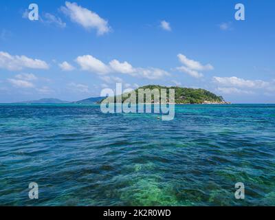 Seychelles, Praslin - Round Island Foto Stock