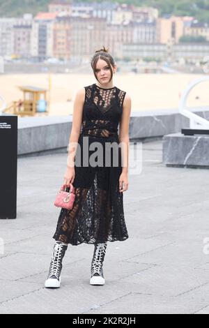 23 settembre 2022, Madrid, Madrid, Spagna: Zoe Arnao ha partecipato 'Apagon' Photocall durante il 70th° Festival Internazionale del Film di San Sebastian al Palazzo Kursaal il 23 settembre 2022 a Donostia / San Sebastian, SpainDonostia / San Sebastian. Spagna. 20220923, (Credit Image: © Jack Abuin/ZUMA Press Wire) Foto Stock