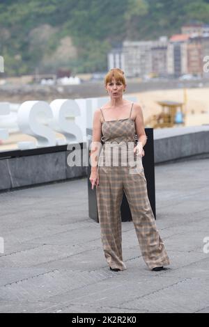 23 settembre 2022, Madrid, Madrid, Spagna: Maria Vazquez ha partecipato 'Apagon' Photocall durante il 70th° Festival Internazionale del Film di San Sebastian al Palazzo Kursaal il 23 settembre 2022 a Donostia / San Sebastian, SpainDonostia / San Sebastian. Spagna. 20220923, (Credit Image: © Jack Abuin/ZUMA Press Wire) Foto Stock