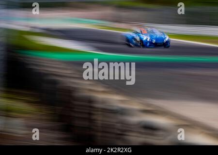 18 MACCHI Pierre (fra), Patrick Roger Autosport GP, Alpine A110 CUP, azione in occasione del 5th° round della Alpine Europa Cup 2022, dal 23 al 25 settembre sull'Autodromo Nazionale di Monza a Monza - Foto Marc de Mattia/DPPI Foto Stock