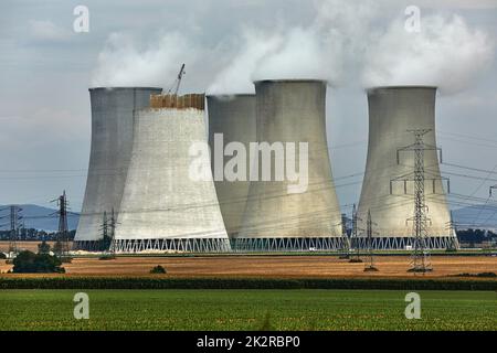 Impianto nucleare Foto Stock