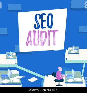 Ispirazione che mostra il segno verifica sei. Business showcase Search Engine Optimization processo di convalida e verifica Foto Stock