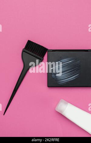 Strumenti per la tintura per capelli Foto Stock