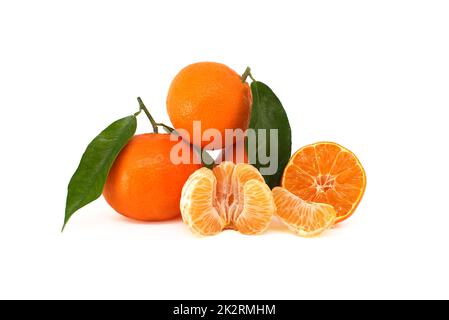 Mandarino, clementina o mandarino frutta d'arancia Foto Stock