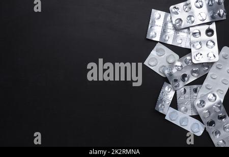 Tablet vuoto su una scheda con spazio libero per il testo Foto Stock