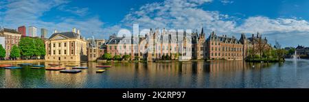 Hofvijver e Binnenhof , l'Aia Foto Stock