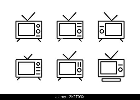 Vettore icona TV. Vettore icona TV Illustrazione Vettoriale