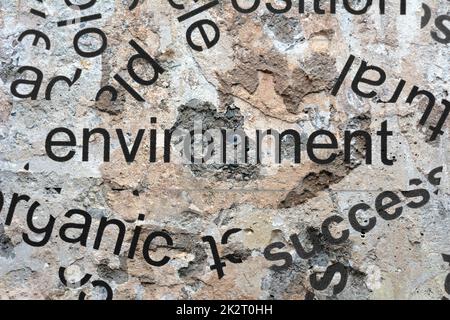 Ambiente cloud di parola Foto Stock