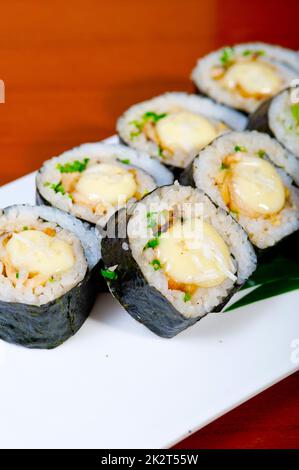 Sushi fresco combinazione scelta selezione assortimento Foto Stock