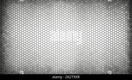 Sfondo esagonale futuristico e tecnologico. rendering 3d Foto Stock