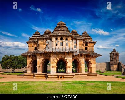 Lotus Mahal pavilion Foto Stock