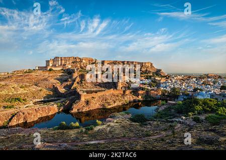 Forte Mehrangarh, Jodhpur, Rajasthan, India Foto Stock