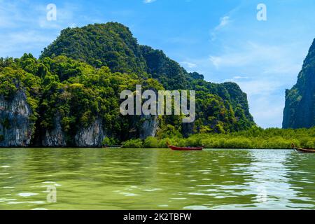 Ko Thalu OK, Krasom, Takua Thung, Parco Nazionale Ao Phang-nga, Th Foto Stock