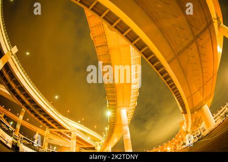 Bayshore Route Daikoku Junction (Tsurumi-ku, Yokohama City) Foto Stock