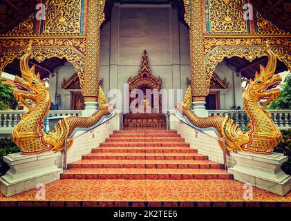 Wat Phra Singh, Chiang Mai, Thailandia Foto Stock