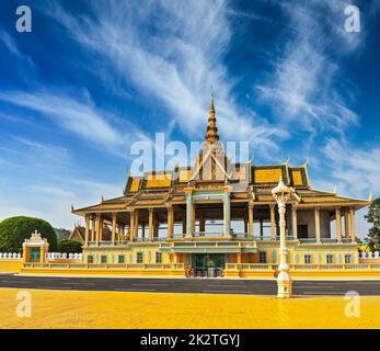 Complesso del Palazzo reale a Phnom Penh Foto Stock