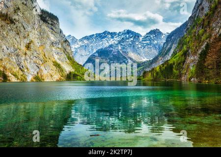 Obersee - lago di montagna, Germania Foto Stock