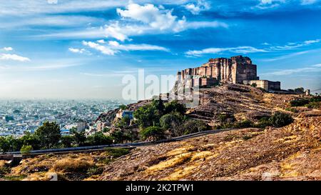 Forte Mehrangarh, Jodhpur, Rajasthan, India Foto Stock