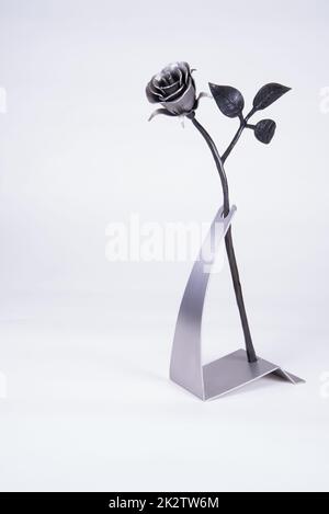 Rosa di ferro battuto Foto Stock