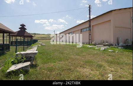 Musalla, Taskopru, Kastamonu, Turchia 16 luglio 2021; Pompeiopolis Museo della Città Antica giardino all'aperto. Antica città trova mostra. Foto Stock