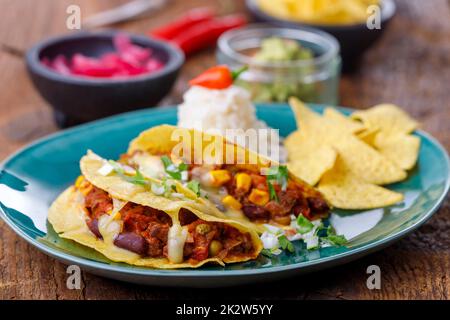 tacos messicani Foto Stock