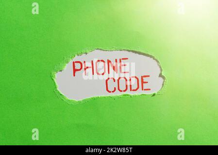 Didascalia testo che presenta il codice promozionale. Panoramica aziendale numeri digitali che offrono un buon sconto su alcuni prodotti -47806 Foto Stock