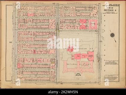 Cartografica, Mappe. 1927. Lionel Pincus e la Principessa Firyal Map Division. Real Property , New York (state) , New York, Manhattan (New York, N.Y.) Piastra 93, parte della sezione 4: Delimitata da W. 83rd Street, Central Park West, W. 77th Street e Amsterdam Avenue Foto Stock