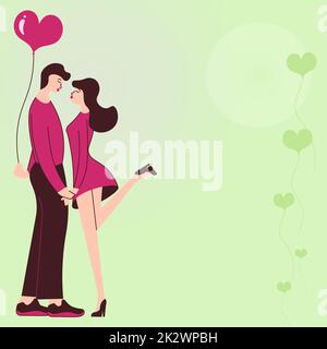 Bella coppia che tiene le mani pronte a baciare mostra armonia tra coppia. Uomo che porta presente baciare abbracciare donna rappresentano romantico appassionato duo fare l'amore. Foto Stock