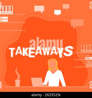 Testo che mostra i punti di ispirazione. Parola scritta su un atto o istanza di dare qualcosa da voi a qualcuno Donna seduta sulla scrivania di lavoro e presentazione di nuove tecnologie. Foto Stock