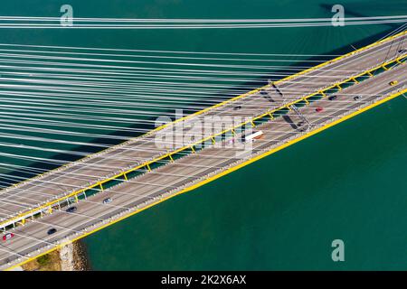 Hong Kong 11 novembre 2019: Ponte di Hong Kong Ting Kau Foto Stock