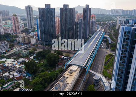 Yuen Long, Hong Kong 18 ottobre 2021: Città di Hong Kong Foto Stock