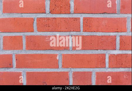 Rosso mattone parete sfondo texture Foto Stock