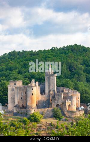 Il castello di Bonaguil nel Lot et Garonne, Francia Foto Stock