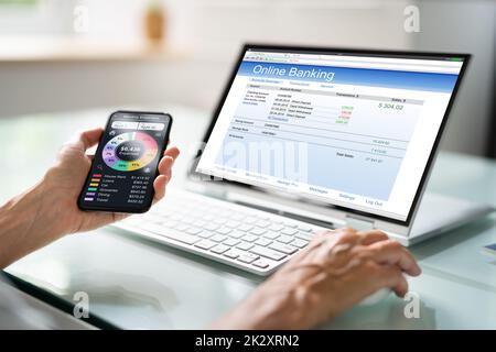 App Money Planning Budget Tracker Foto Stock