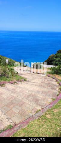 Il sentiero panoramico della prateria Xuhai Prairie Pingtung County, Taiwan Foto Stock