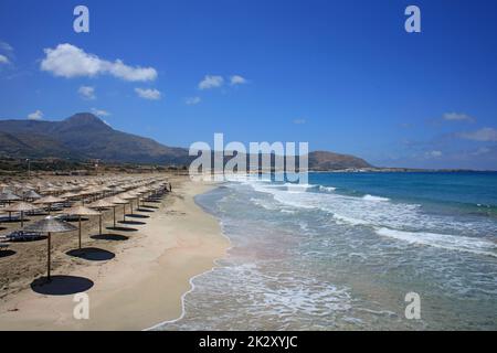 Falassarna spiaggia blu laguna creta isola estate 2020 covid-19 vacanze moderne stampe di alta qualità Foto Stock