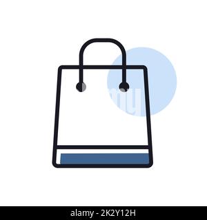 Shopping bag Vector flat icona Foto Stock