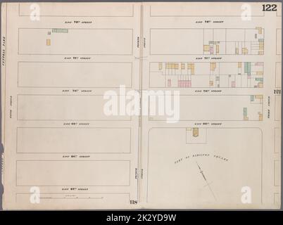 Cartografica, Mappe. 1857 - 1862. Lionel Pincus e la Principessa Firyal Map Division. Manhattan (New York, N.Y.), Real Property , New York (state) , New York Plate 122: Mappa delimitata da East 72nd Street, Third Avenue, East 67th Street, Fifth Avenue Foto Stock