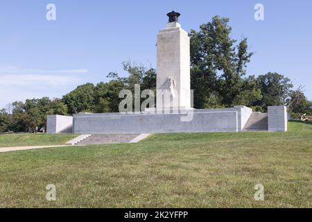 Eterna luce Peace Memorial, Confederate Avenue, Gettysburg, Pennsylvania Foto Stock