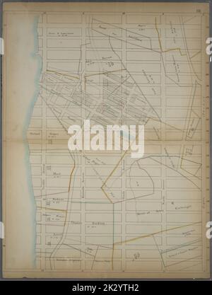 Cartografica, Mappe. 1868. Lionel Pincus and Princess Firyal Map Division pagina 18: Delimitata da W. 135th Street, Eighth Avenue, W. 115th Street e (Morningside Heights) Hudson River. Sackersdorff Farm Set. Foto Stock