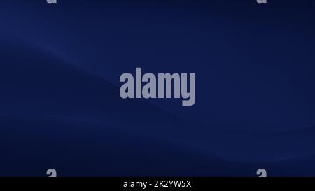 Linee ondulate e delicate su sfondo blu scuro. Sfondo astratto full frame con risoluzione 4K. Spazio di copia. Foto Stock