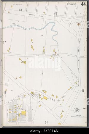 Cartografica, Mappe. 1884 - 1936. Lionel Pincus e la Principessa Firyal Map Division. Assicurazione antincendio , New York (stato), Real Property , New York (stato), Cities & Town , New York (stato) Queens V. 3, Plate No. 44 Mappa delimitata da Proposed Street, Newtown Ave., Maurice Ave., Astoria Ave., Maurice Ave. Foto Stock