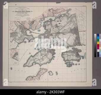 Cartografica, Mappe. 1905. Lionel Pincus e la Principessa Firyal Map Division. Bronx (New York, N.Y.) Foglio 29: Mappa di Pelham Bay Park, Città di New York, foglio 29 dell'Atlante topografico del territorio ad est del fiume Bronx. Foto Stock