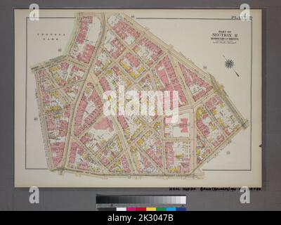 G.W. Bromley & Co.. Cartografica, Mappe. 1921. Lionel Pincus e la Principessa Firyal Map Division. Bronx (New York, N.Y.), Real Property , New York (state) , New York Plate 39, parte della Sezione 11, Borough of the Bronx. Delimitato da Clinton Avenue, Crotona Park South, Crotona Park East, Wilkins Avenue, Southern Boulevard, Home Street e E. 169th Street. Foto Stock